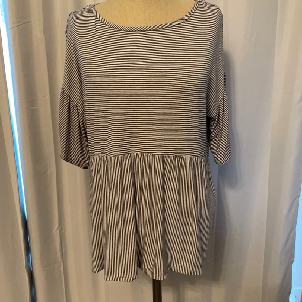 LOFT Boxy Striped Tee